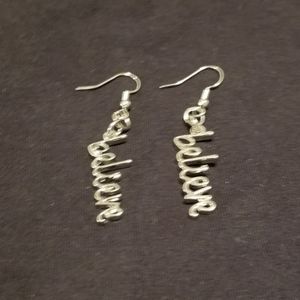 Silver Believe Earrings
